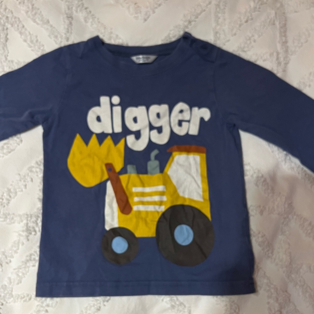 HTF mini Boden boys digger tee